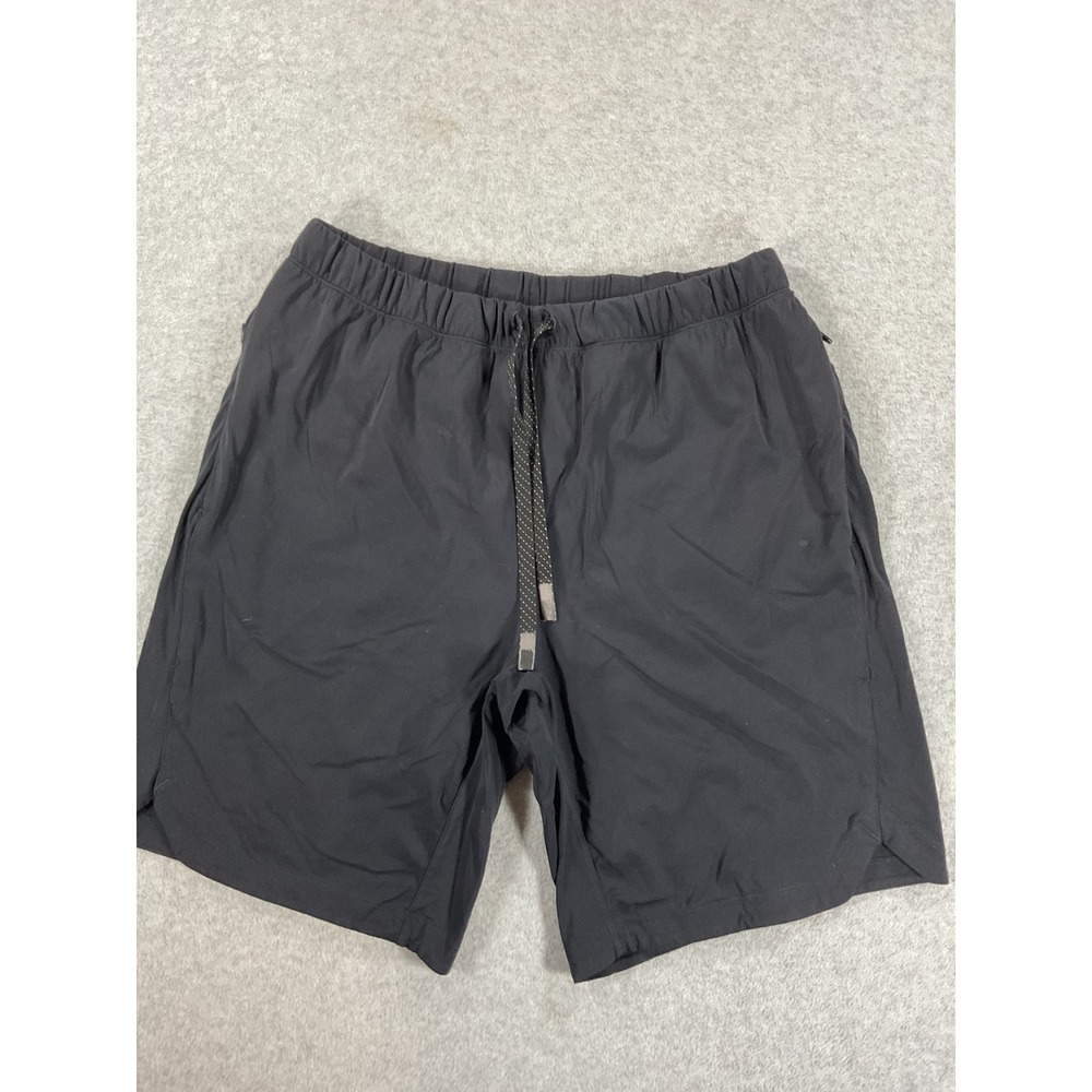 Fabletics Mens Black Athletic Gym Training Shorts Size L 7 Inseam  2761